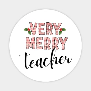 Very Merry Teacher Magnet